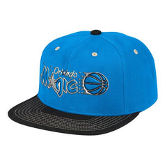 Mitchell And Ness Orlando Magic CONTRAST STITCH Royal Blue Black Patch Snapback