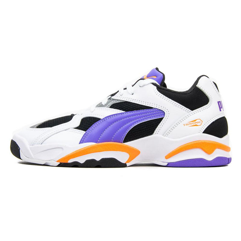 Puma Performer Retro Black Liminou Purple Orange White Yellow Sneaker Shoe