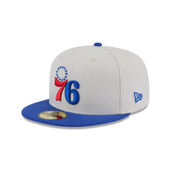 New Era Philadelphia 76ers '25 ASG Chrome White Blue Gray 59Fifty 5950 Fitted