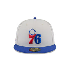New Era Philadelphia 76ers '25 ASG Chrome White Blue Gray 59Fifty 5950 Fitted