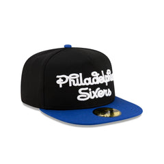 New Era Philadelphia 76ers Dashmark Mesh Black  Blue Gray 59Fifty 5950 Fitted
