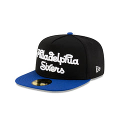 New Era Philadelphia 76ers Dashmark Mesh Black  Blue Gray 59Fifty 5950 Fitted