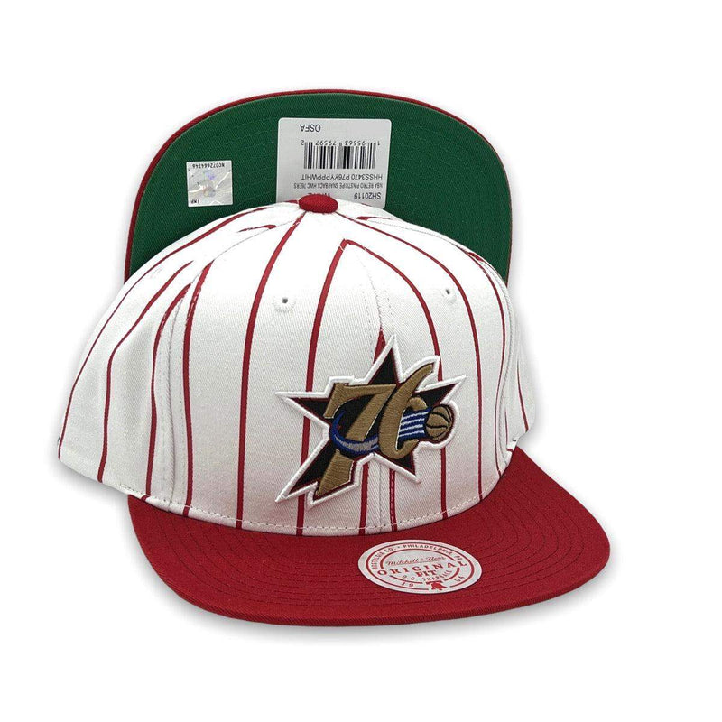 Mitchell and Ness Philadelphia 76ers NBA Yellow Black Cardinal Red 9Fifty 950