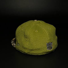 New Era Philadelphia Eagles Fleece Tree Grey Brown 59Fifty 5950 Patch Fitted