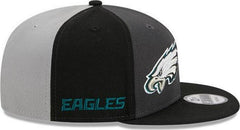 New Era Philadelphia Eagles Pinwheel Gray White Green 9Fifty 950 Patch Snapback