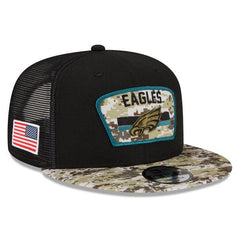 New Era Philadelphia Eagles '21 USA Army Green Camo 9Fifty 950 Patch Snapback