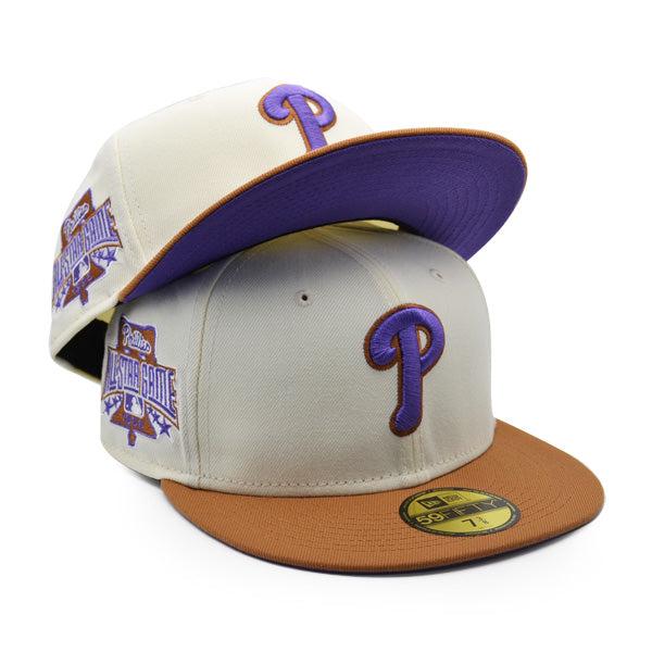 New Era Philadelphia Phillies 96 ASG Purple Brown PB and J 59Fifty 5950 Patch