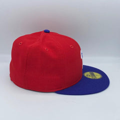 New Era Philadelphia Phillies Red Blue White 59Fifty 5950 Patch Fitted Cap Hat