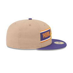 New Era Phoenix Suns '24 Draft Beige Purple Gray 59Fifty 5950 Patch Fitted Hat