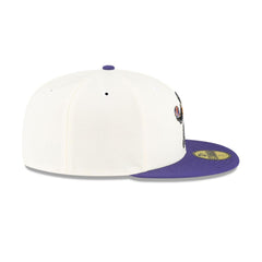 New Era Phoenix Suns Mascot White Purple Gray 59Fifty 5950 Patch Fitted Cap Hat