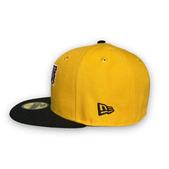 New Era Pirates Yellow Black Red Grey Bottom 59Fifty 5950 Patch Fitted Cap Hat