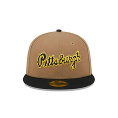 New Era Pittsburgh Pirates Brown Black Gray 59Fifty 5950 Patch Fitted Cap Hat
