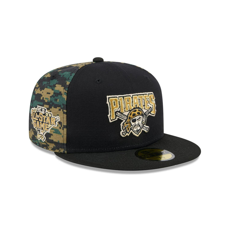 New Era Pittsburgh Pirates '06 ASG Digi Camo Black Gray 59Fifty 5950 Fitted Hat
