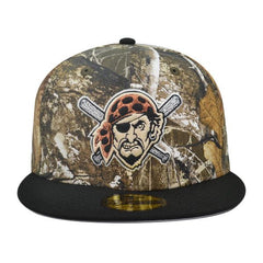 New Era Pittsburgh Pirates Tree Camo Green Black White 59Fifty 5950 Patch Fitted