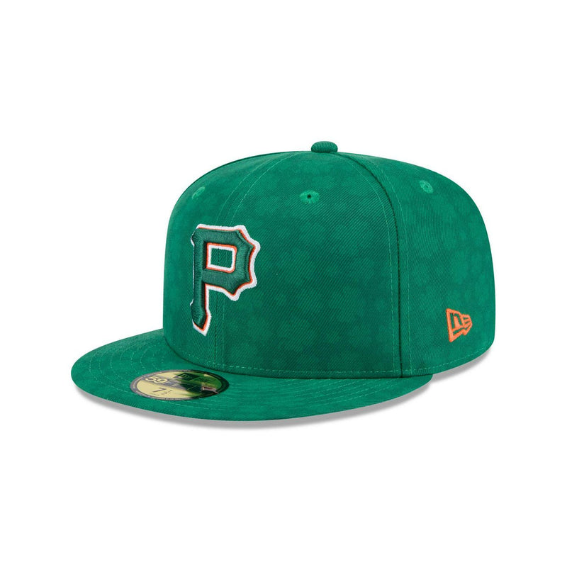 New Era Pittsburgh Pirates St. Patrick's Day 2025 Green Gray 59Fifty 5950 Fitted