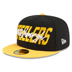 New Era Pittsburgh Steelers '22 Yellow White Gold Gray 59Fifty 5950 Patch Fitted