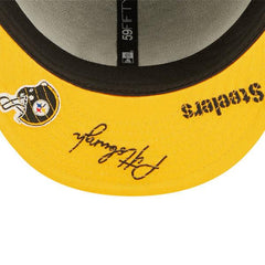 New Era Pittsburgh Steelers NFL Green White Yellow Red Black Fitted 59Fifty Hat