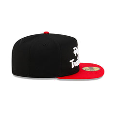 New Era Portland Trail Blazers Dashmark Mesh Black Red Gray 59Fifty 5950 Fitted