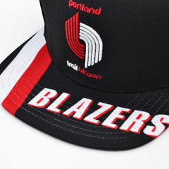 Mitchell And Ness Portland Trailblazers SWINGMAN POP Black White Red Snapback