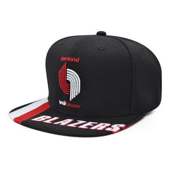 Mitchell And Ness Portland Trailblazers SWINGMAN POP Black White Red Snapback