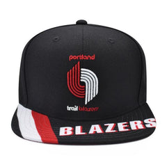 Mitchell And Ness Portland Trailblazers SWINGMAN POP Black White Red Snapback