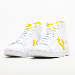 Converse Pro Leather Mid White Amarillo Yellow Sneaker Shoe Trainer