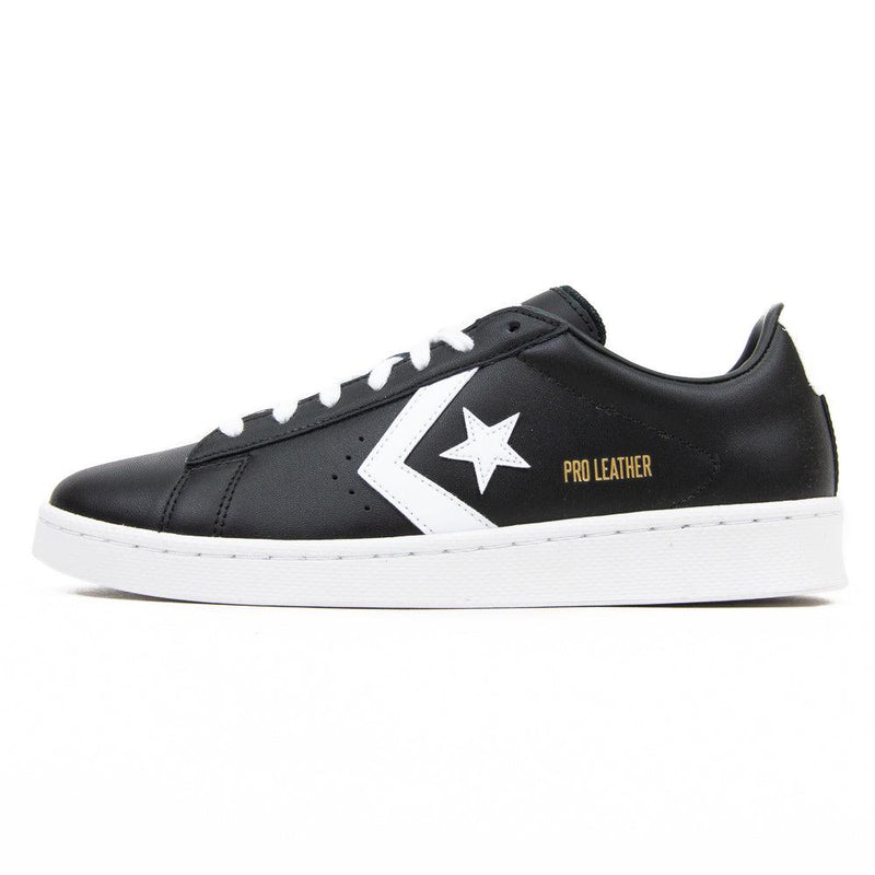 Converse Pro Leather Ox Black White Gold Sneaker Shoe Trainer
