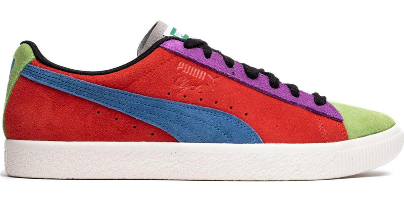 Puma Clyde Culture Red Blue White Purple Green 39008801 Sneaker Shoe Trainer