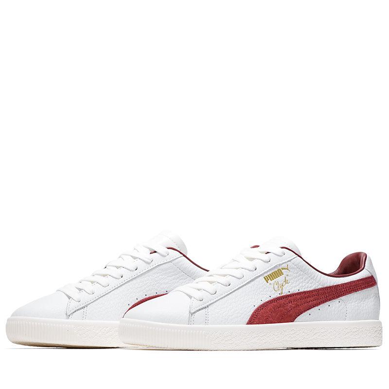 Puma Clyde Made In Italy White Intense Red Brown 398509 02 Sneaker Shoe Trainer