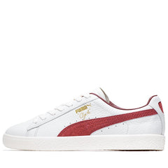 Puma Clyde Made In Italy White Intense Red Brown 398509 02 Sneaker Shoe Trainer