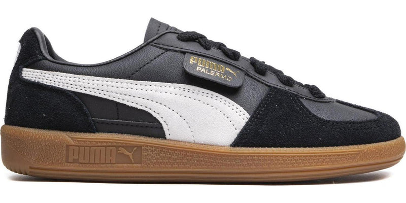 Puma Palermo Leather Black White Grey Brown 39646403 Sneaker Shoe Trainer