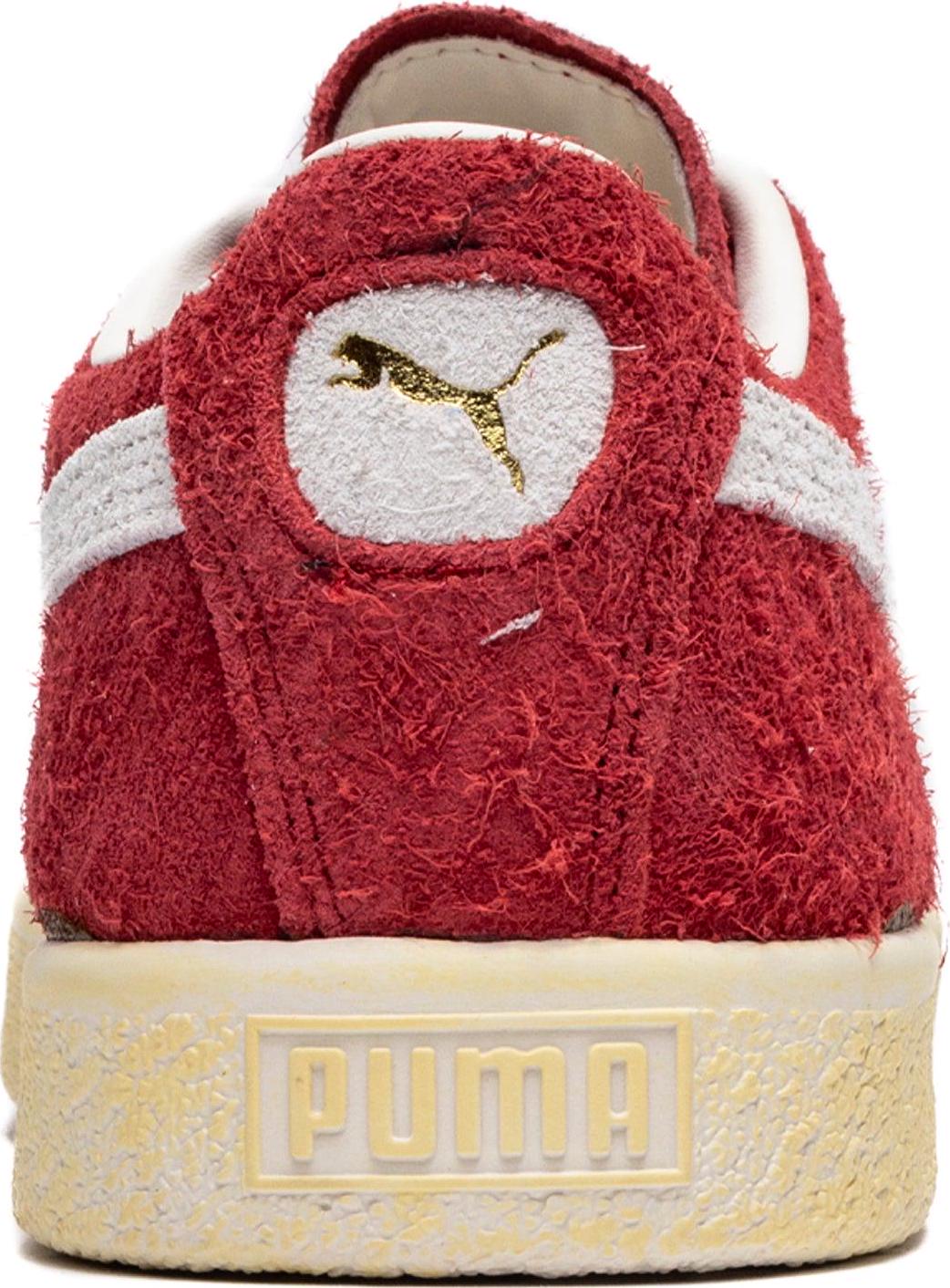 Puma Suede Vintage Neverworn III Warm White Club Red Suede Shoe Sneaker Trainer