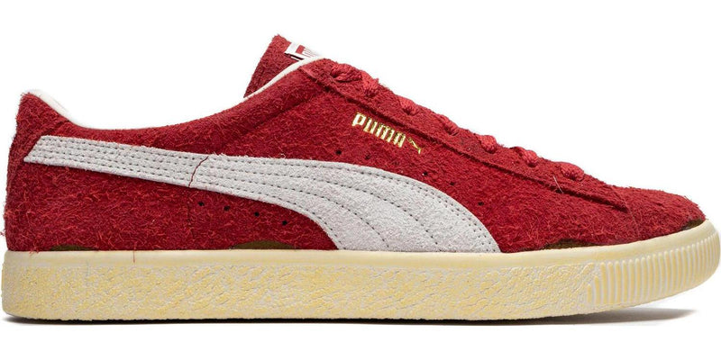 Puma Suede Vintage Neverworn III Warm White Club Red Suede Shoe Sneaker Trainer