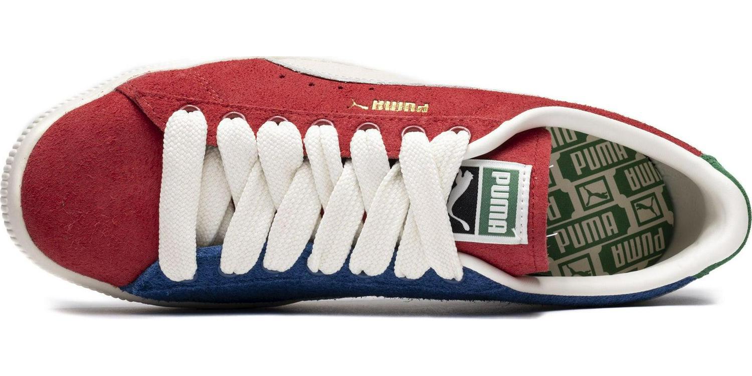 Puma Suede Vintage Origins Red Clyde Royal Blue Green White Suede 39311601 Shoe