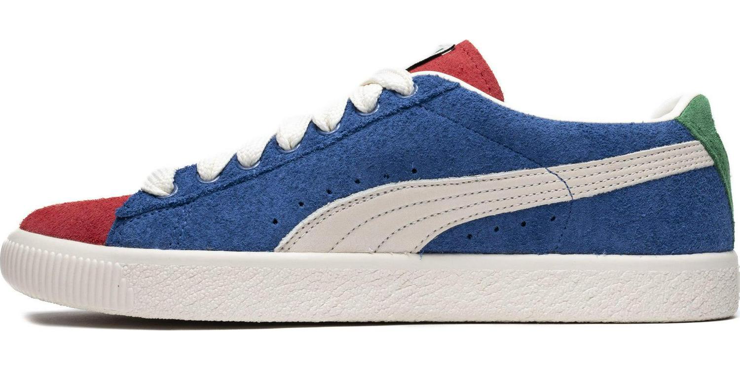 Puma Suede Vintage Origins Red Clyde Royal Blue Green White Suede 39311601 Shoe