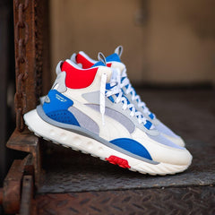 Puma Wild Rider Mid WS Ivory Glow White Blue Red Grey Blue Sneaker Shoe Trainer