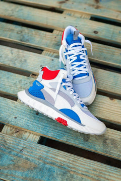 Puma Wild Rider Mid WS Ivory Glow White Blue Red Grey Blue Sneaker Shoe Trainer