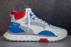 Puma Wild Rider Mid WS Ivory Glow White Blue Red Grey Blue Sneaker Shoe Trainer