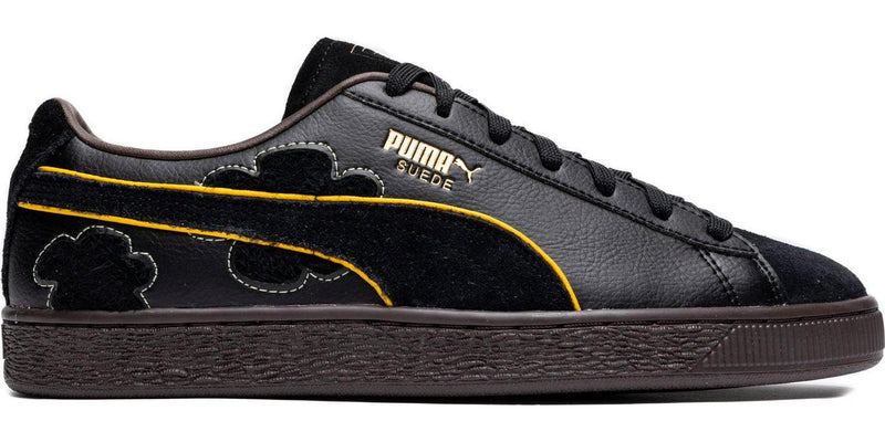 Puma X One Piece Suede 4 Black Gold Red Yellow 39652501 Sneaker Shoe Trainer