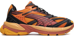 Puma X Pleasures Velophasis Layers Orange Black Purple Pink 393301-02 Sneaker