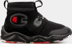 Kids CHAMPION Rally Pro Infant TD Black Red Grey CP101680T Sneaker Trainer