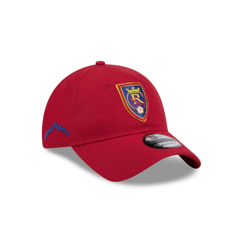 New Era Real Salt Lake '24 Jersey Hook Blue Gold 9Twenty 920 Adjustable Patch