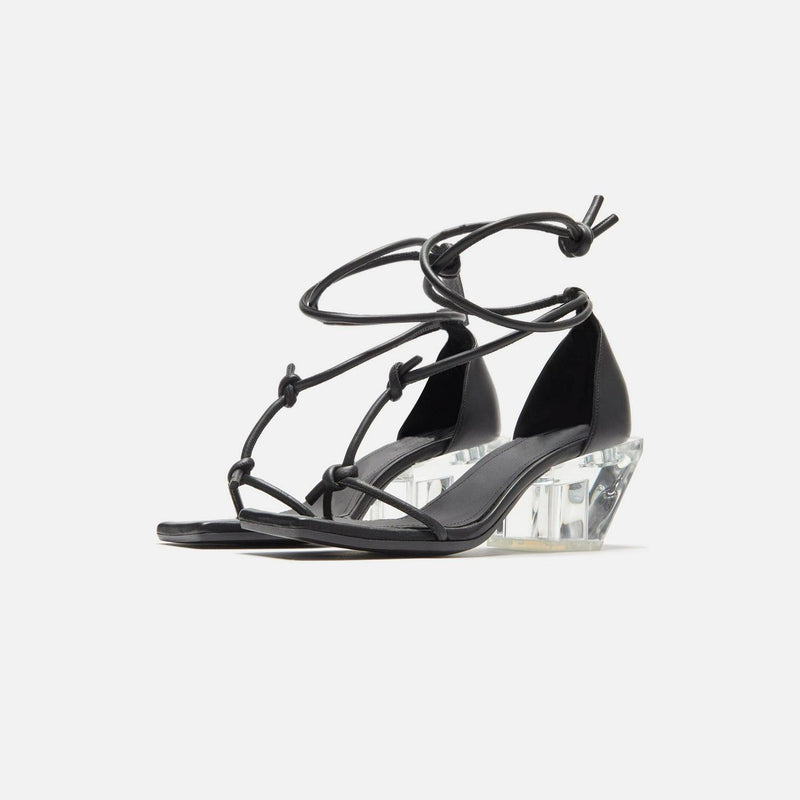 Rick Owens Sliver Sandal Black Clear rrorp01d2822-llp0-90 Slide Slippers Sandals