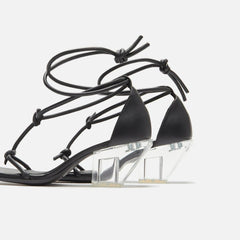 Rick Owens Sliver Sandal Black Clear rrorp01d2822-llp0-90 Slide Slippers Sandals