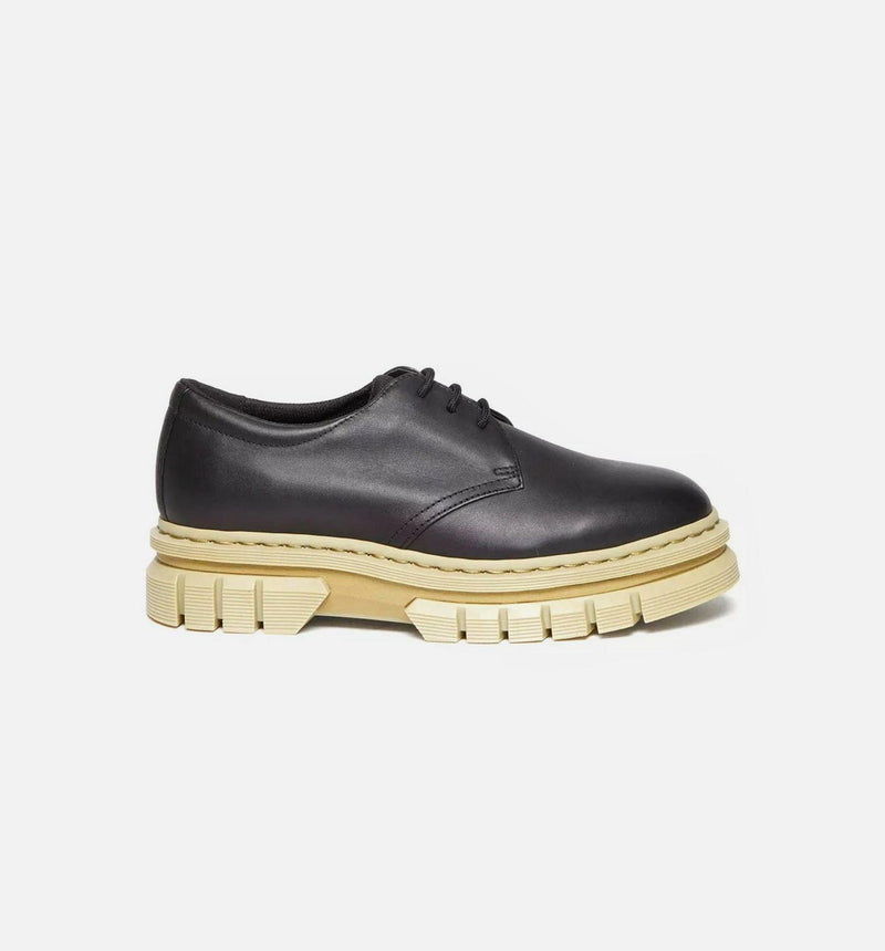 Dr Martens Rikard Contrast Sole Leather Platform Black Beige 30772001 Sneaker