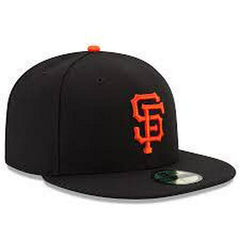 New Era San Francisco Giants Black Orange 59Fifty 5950 Patch Fitted Cap Hat