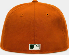 New Era Rust Chicago Cubs Orange Green Grey White 59Fifty 5950 Patch Fitted Cap