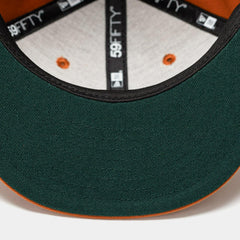 New Era Rust Chicago Cubs Orange Green Grey White 59Fifty 5950 Patch Fitted Cap