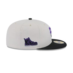 New Era Sacramento Kings '25 ASG White Purple Black Gray 59Fifty 5950 Fitted Hat