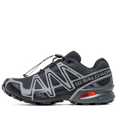Salomon Speedcross 3 Gore-Tex Black Asphalt Grey Red L47731700 Sneaker Shoe